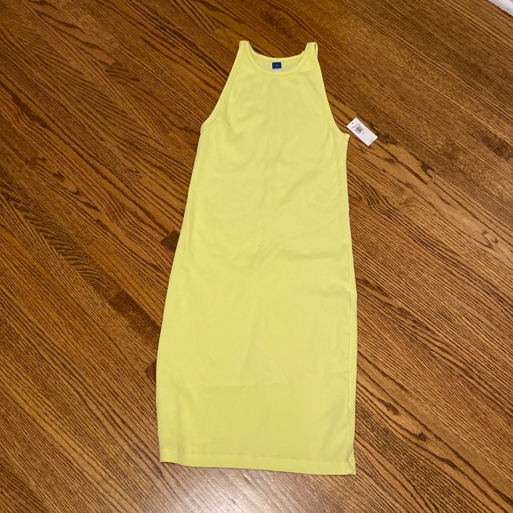 Old Navy Yellow Neon BodyCon Dress. Medium.